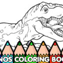 Dinos Coloring Book 4 dinos coloring book 1