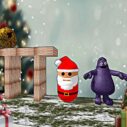 Santa Claus Meet Grimace 4 santa claus meet grimace 1