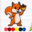 Squirrel Coloring Adventure 6 squirrel coloring adventure 1